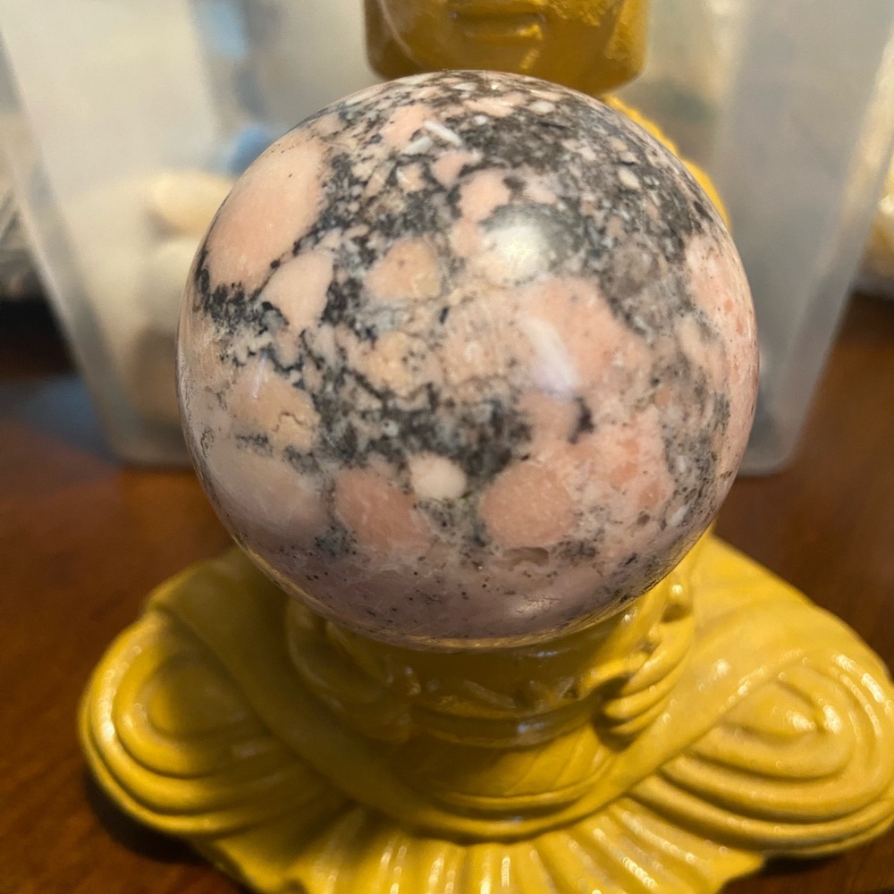 Pink opal sphere/ball (i )